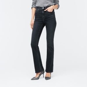 J.Crew Curvy full-length bootcut jean in washed black Size 28